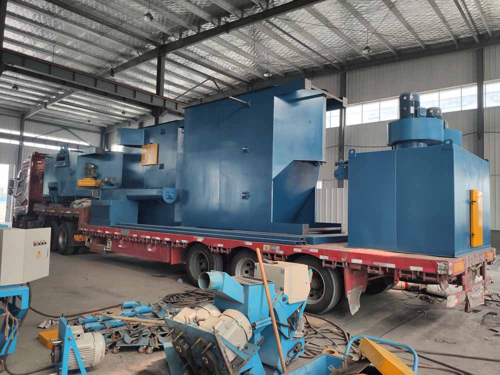 張家口客戶定做的Q6915通過(guò)式拋丸機(jī)